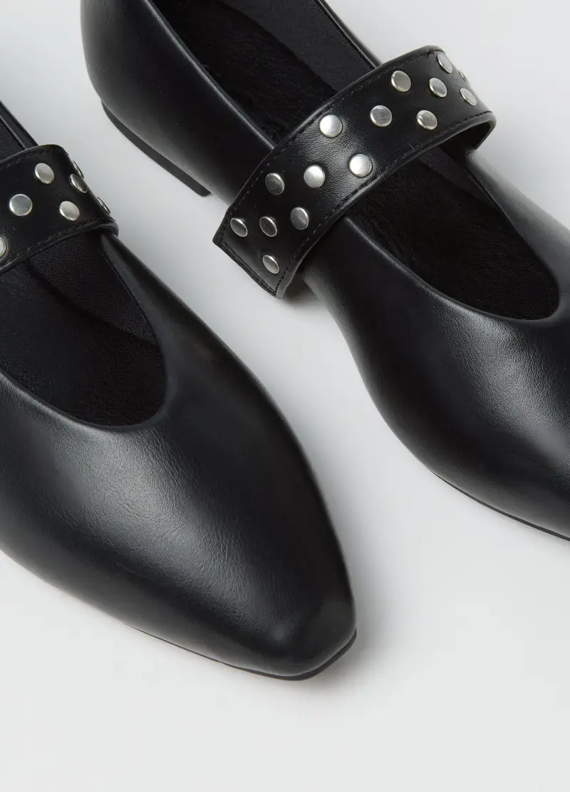 OVS HOUSEBRAND Ballerine Donna Nero 1175903 miniatura 2