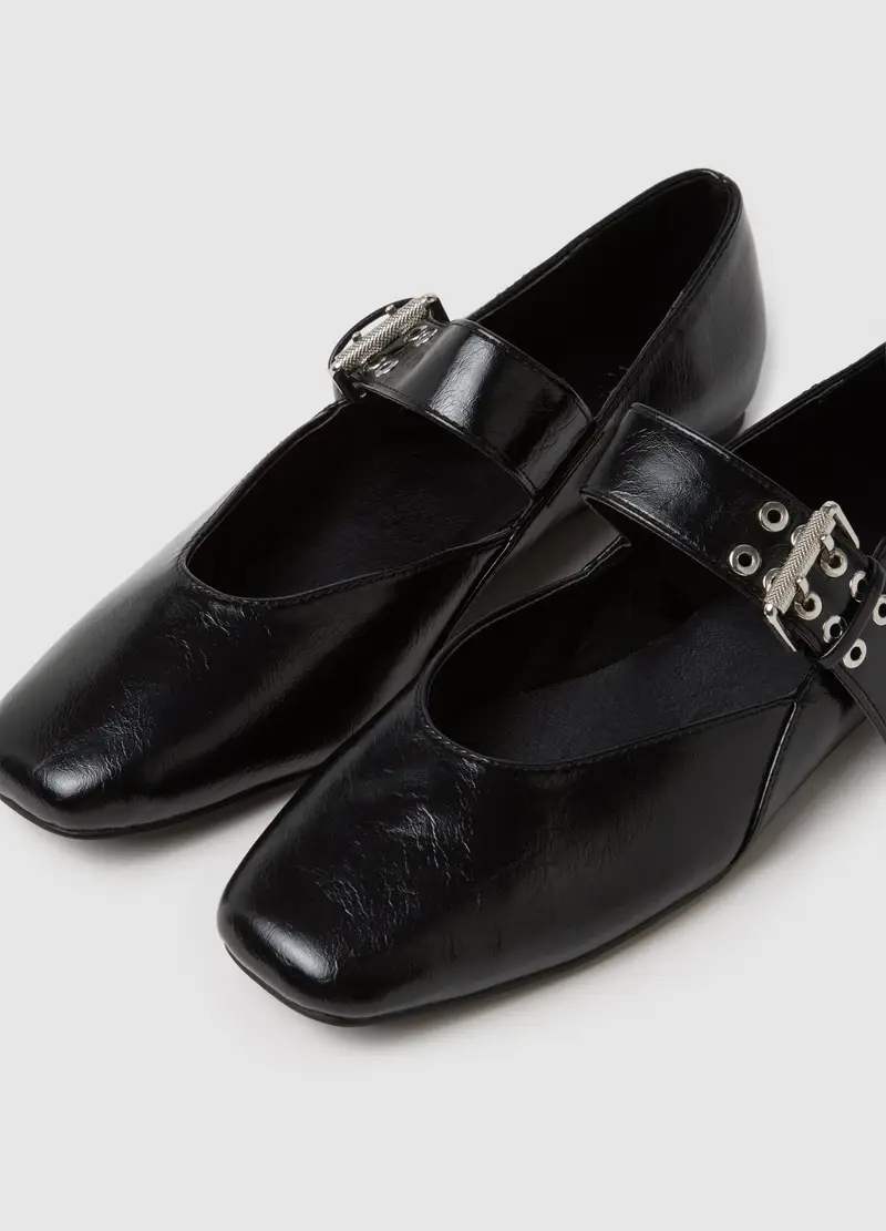 OVS HOUSEBRAND Ballerine Donna Nero 1175952 miniatura 2