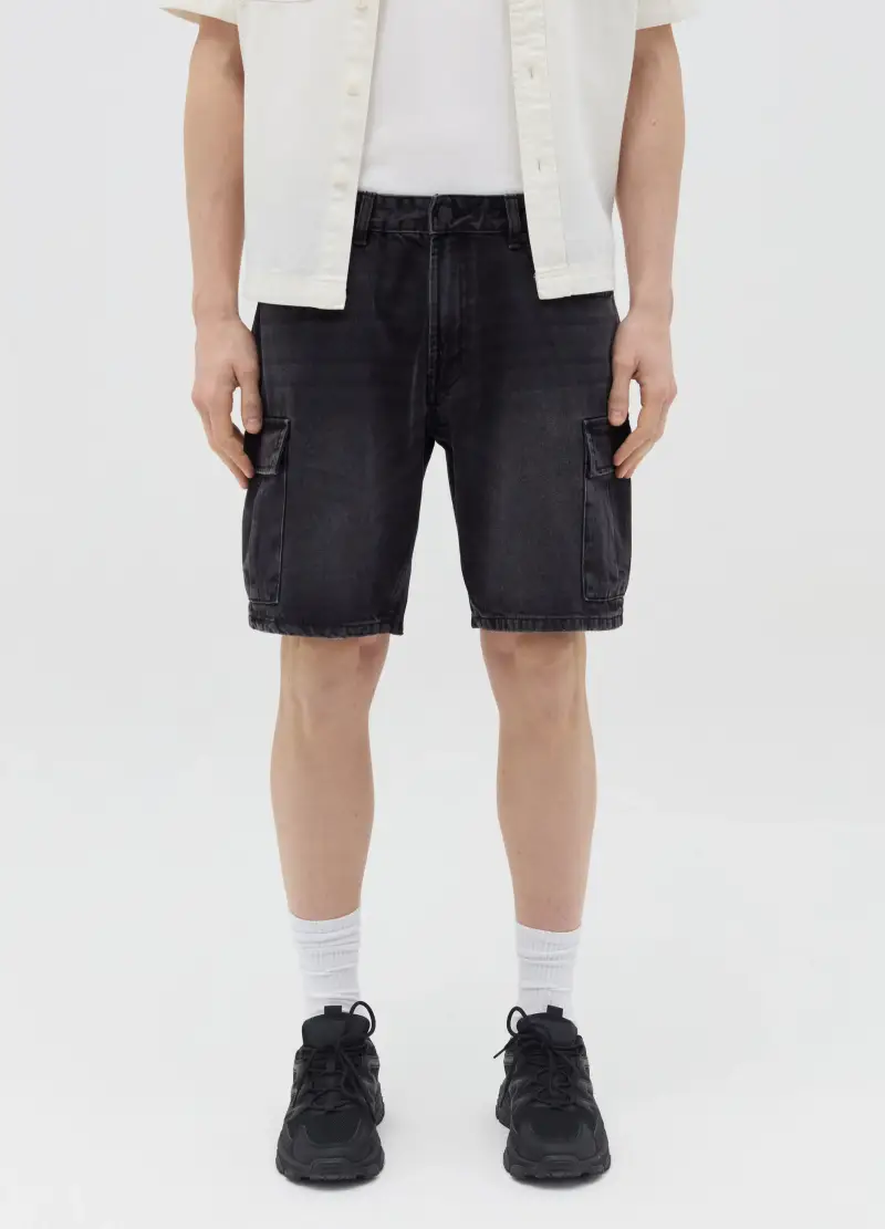 OVS Bermuda Uomo Nero 3983883 miniatura 2