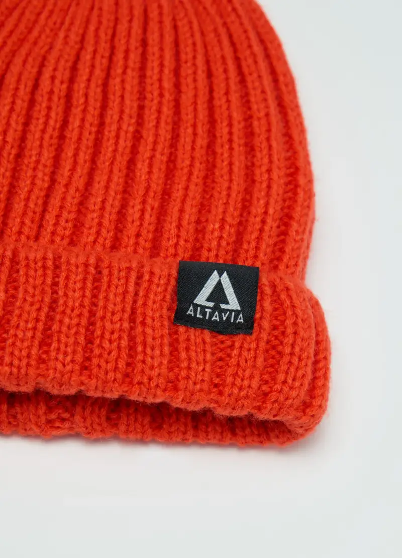 Berretto A Coste Altavia With Deborah Compagnoni, Bambino, Rosso miniatura 2