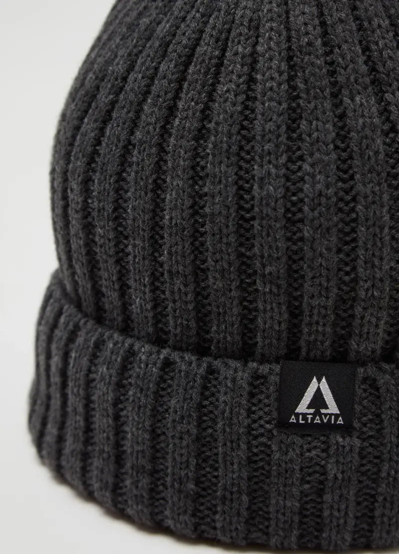 Berretto A Coste Altavia With Deborah Compagnoni, Uomo, Grigio miniatura 2
