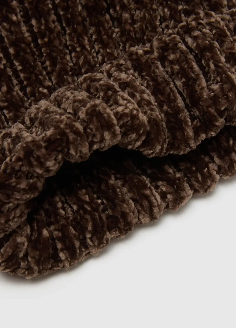 Berretto In Jersey Marrone, Donna, Marrone miniatura 2