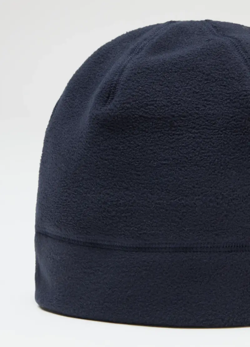 Berretto In Pile Blu, Uomo, Blu miniatura 3