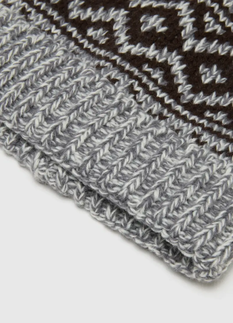 , Berretto Multicolor Con Pompon, Uomo, Multicolor miniatura 2