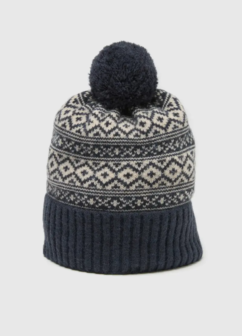 Berretto Multicolor Con Pon Pon, Uomo, Multicolor miniatura 3