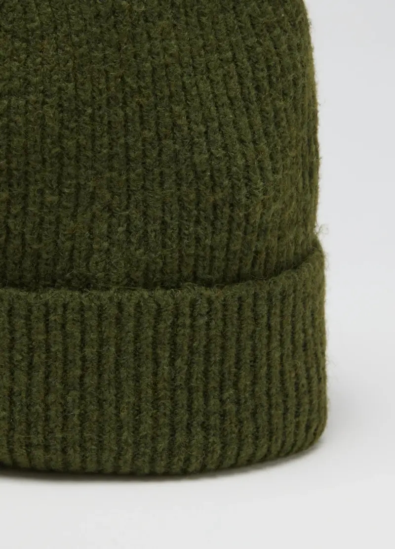 Berretto Verde In Tessuto Elasticizzato, Donna, Verde miniatura 2