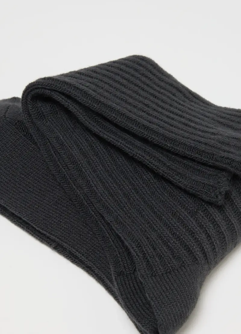 Bipack Calzini Lunghi Nero E Rosso In Tessuto Elasticizzato, Donna, Marrone miniatura 2