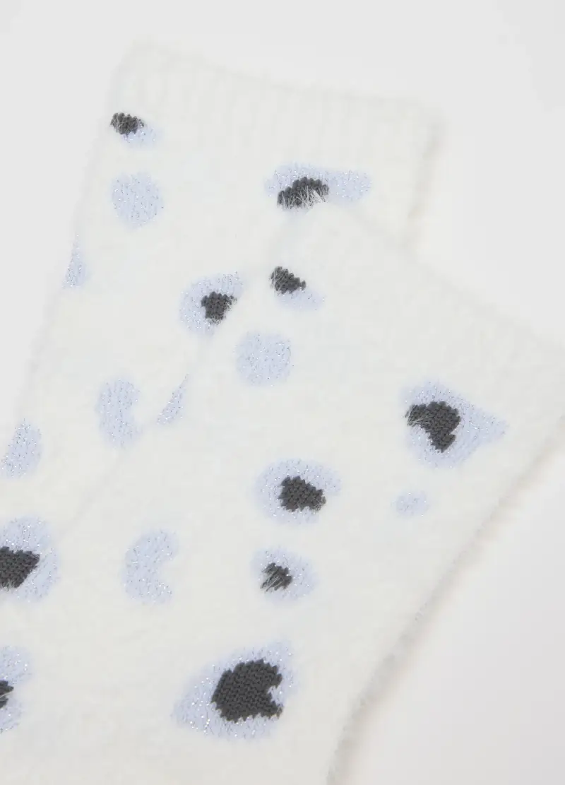 Bipack Calzini Multicolor Morbidi Con Stampa Animalier, Donna, Bianco miniatura 3