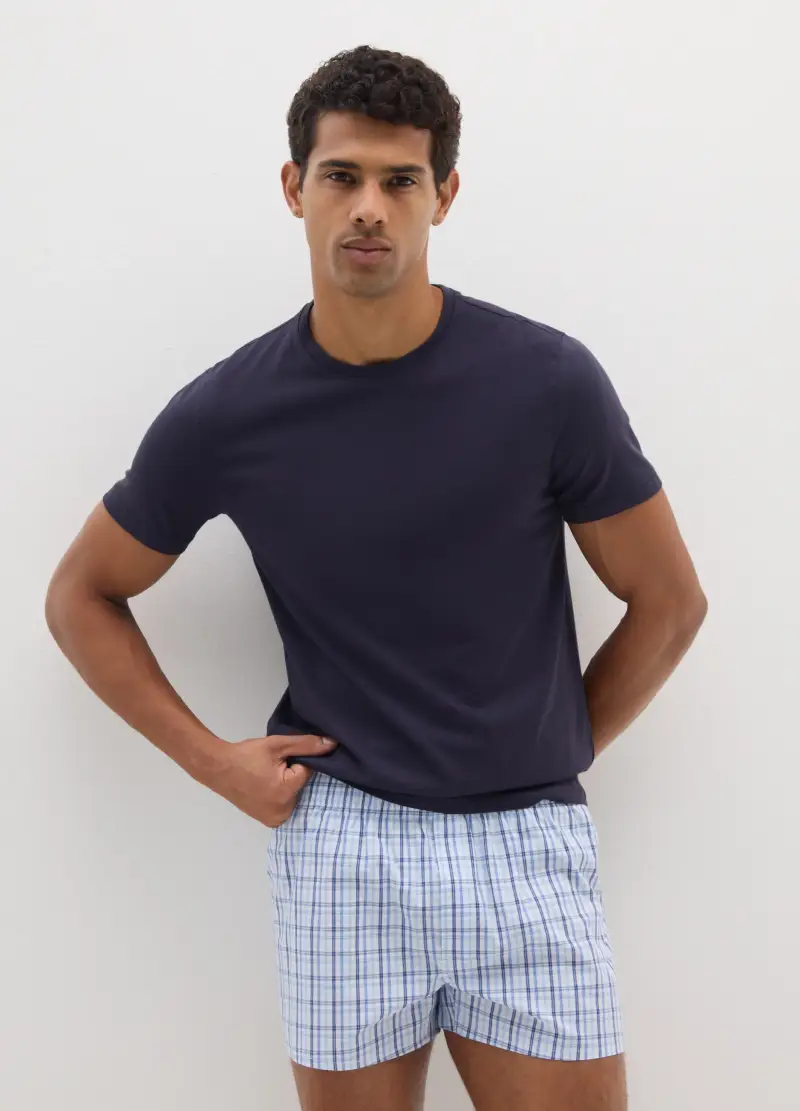 Bipack Di Boxer Multicolor In Puro Cotone Multicolor, Uomo, Multicolor