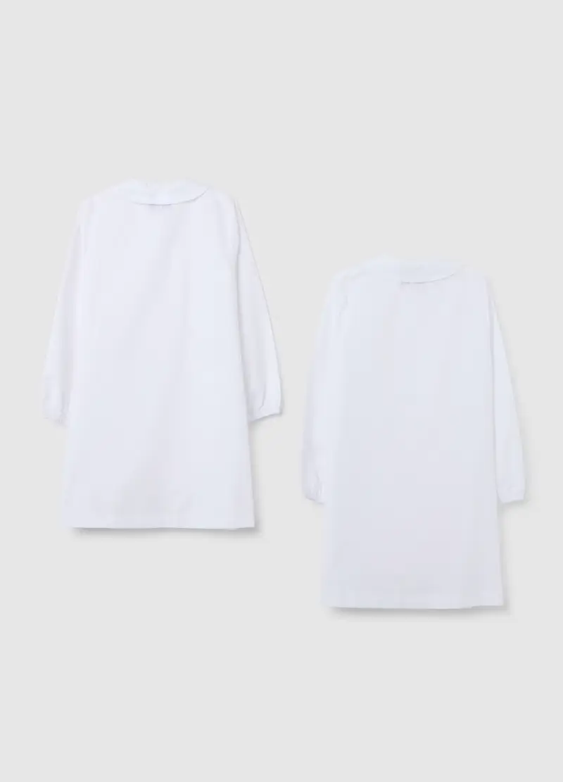 Bipack Grembiuli Scolastici Da Bambina Con Bottoni, Bianco miniatura 2