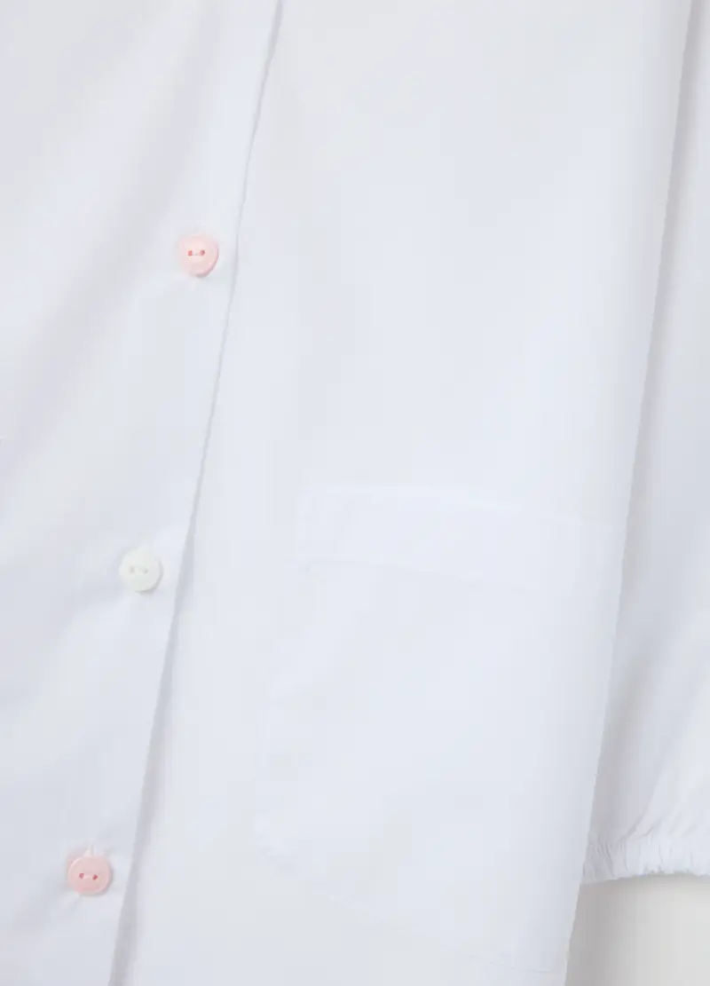 Bipack Grembiuli Scolastici Da Bambina Con Bottoni, Bianco miniatura 3