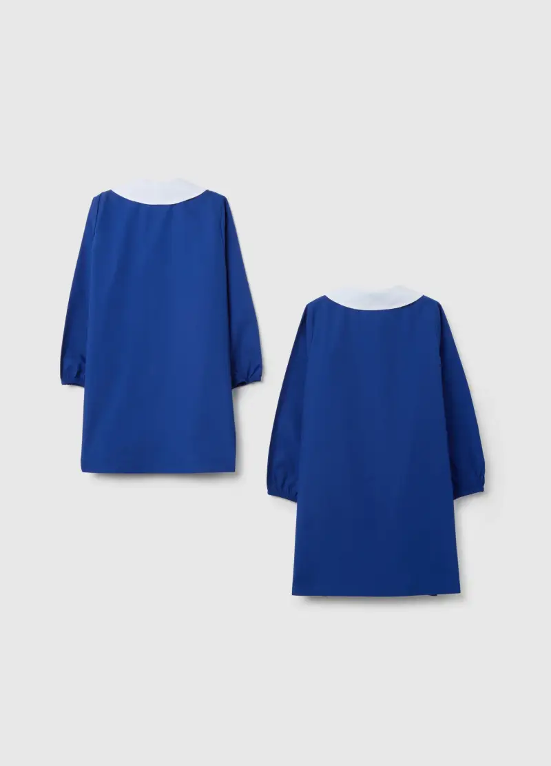 Bipack Grembiuli Scolastici Da Bambina In Misto Cotone Con Colletto, Multicolor miniatura 2