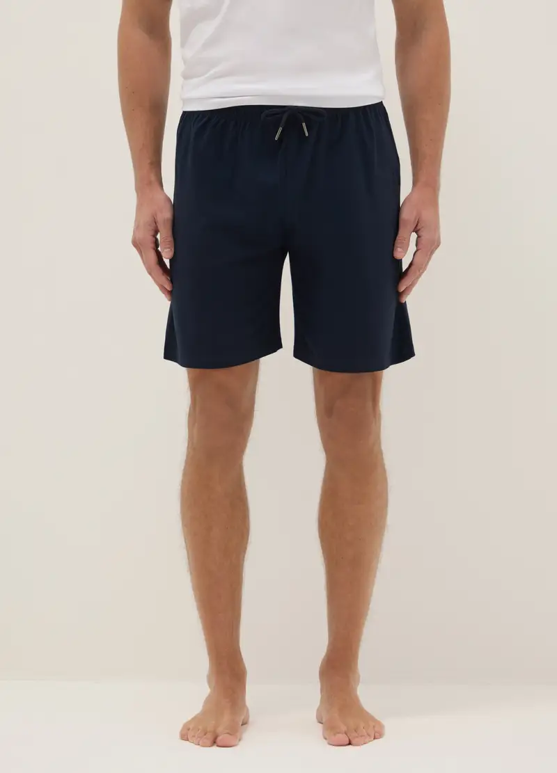 Bipack Pantaloncini Pigiama In Jersey Di Puro Cotone Organico Multicolor Regular Fit, Uomo, Multicolor miniatura 2