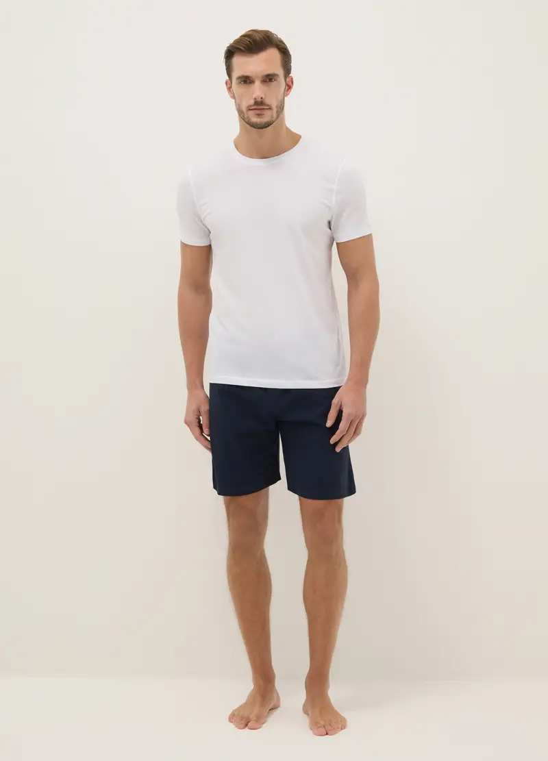 Bipack Pantaloncini Pigiama In Jersey Di Puro Cotone Organico Multicolor Regular Fit, Uomo, Multicolor