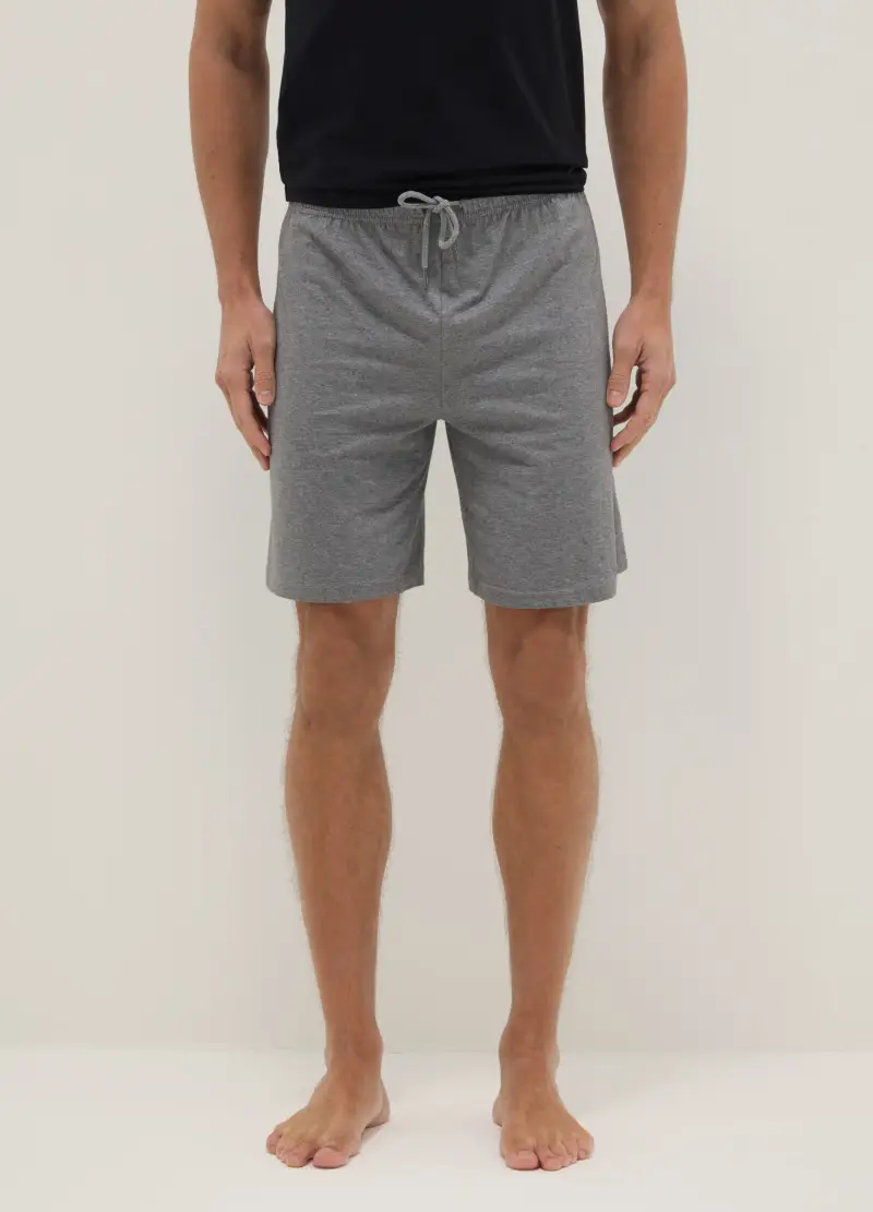 Bipack Pantaloncini Pigiama In Puro Cotone Multicolor Regular Fit, Uomo, Multicolor miniatura 2