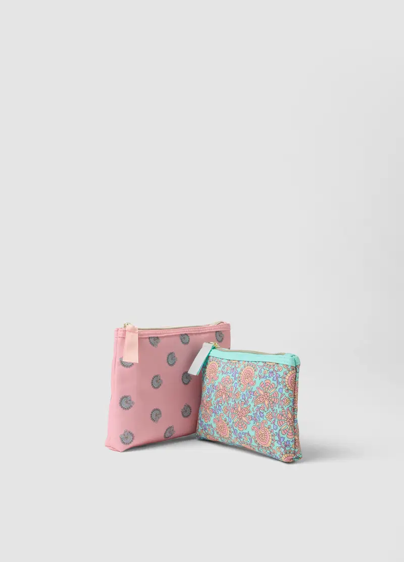 Bipack Pochette Multicolor Con Fantasia, Donna, Multicolor miniatura 2