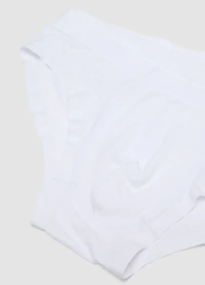 Bipack Slip In Modal Elasticizzato Bianco, Uomo, Bianco miniatura 2