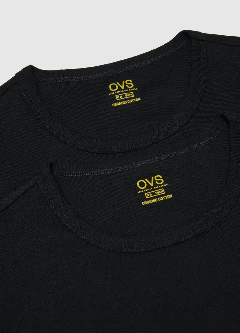 OVS T-shirt Uomo Nero 4022207 miniatura 2