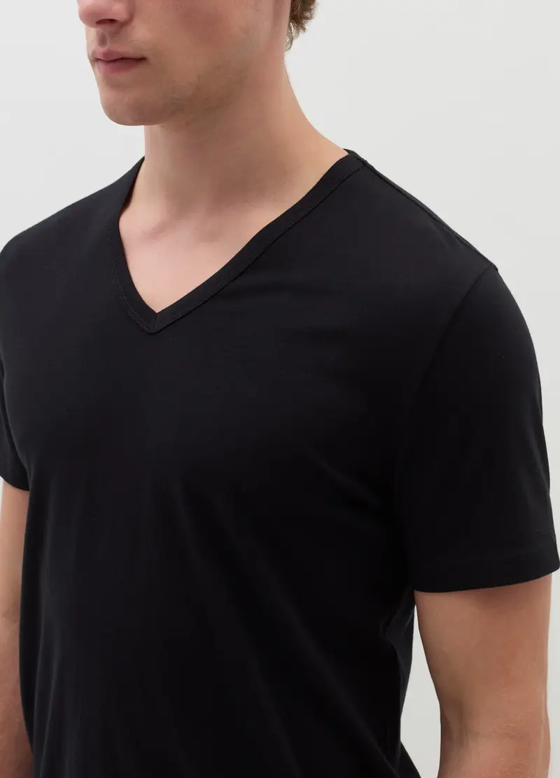 OVS T-shirt Uomo Nero 3425595 miniatura 2