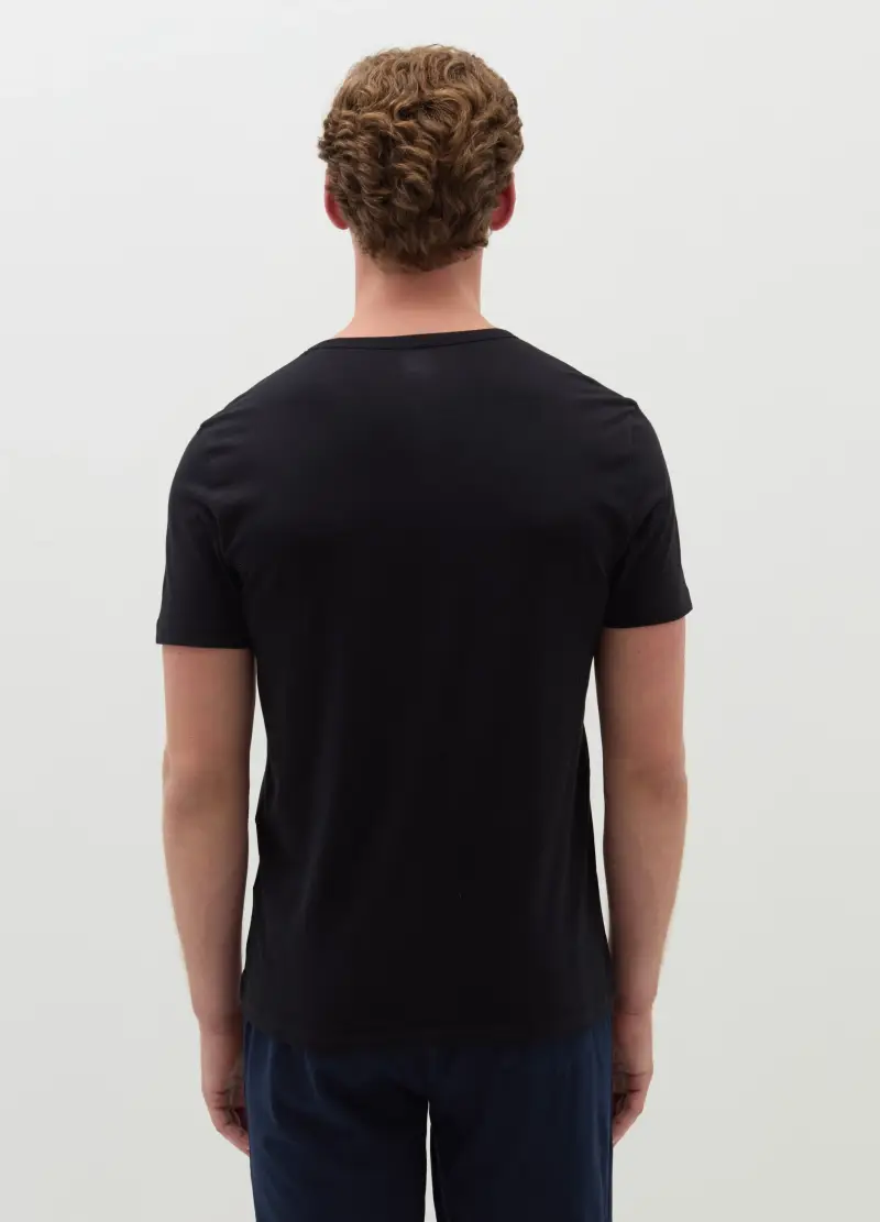 OVS T-shirt Uomo Nero 3425595 miniatura 3