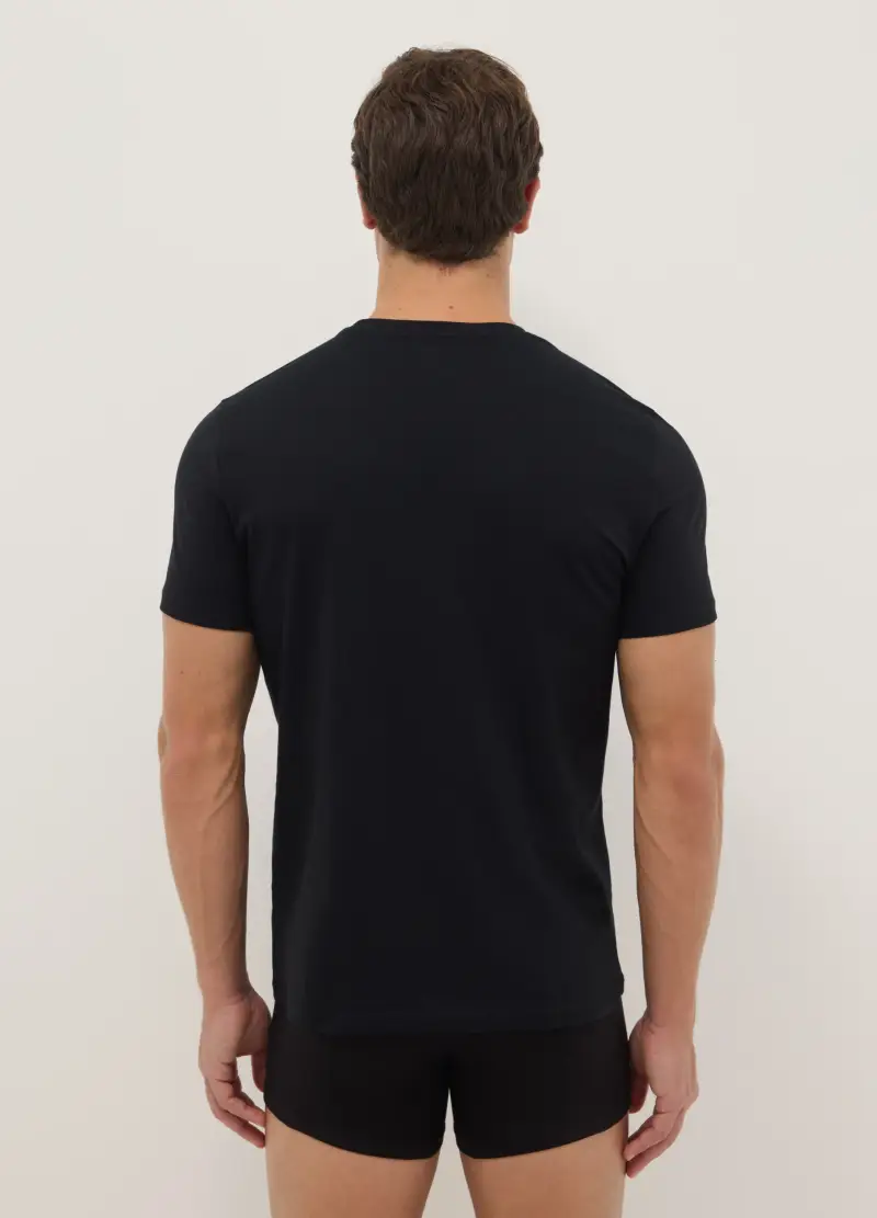 OVS T-shirt Uomo Nero 4133767 miniatura 3