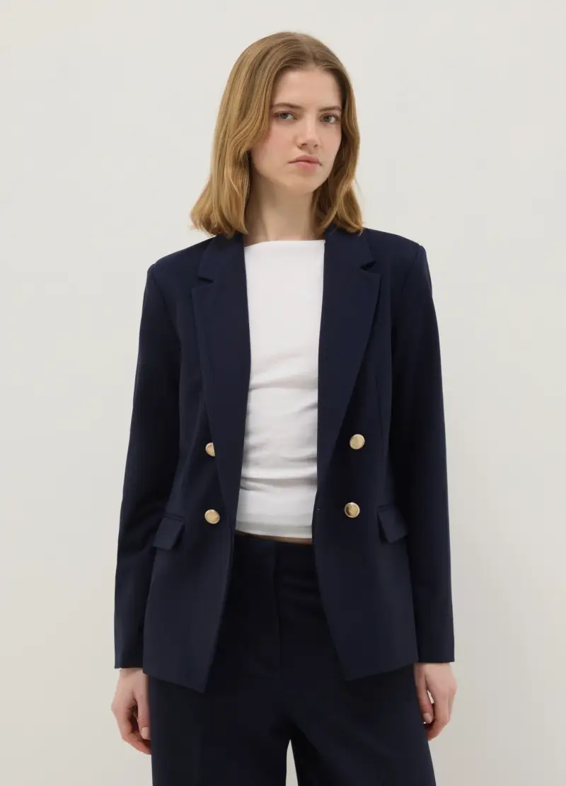 OVS Blazer Donna Blu 3983976 miniatura 2