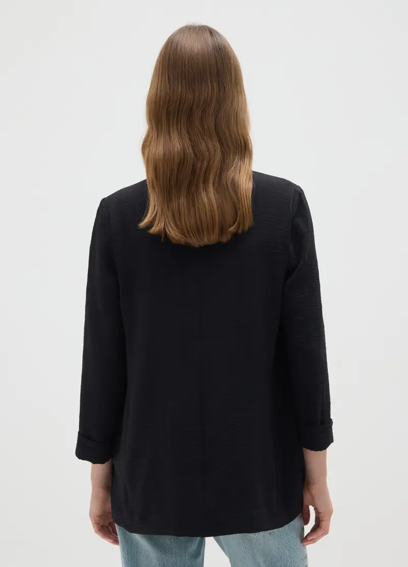 OVS Blazer Donna Nero 4152754 miniatura 3