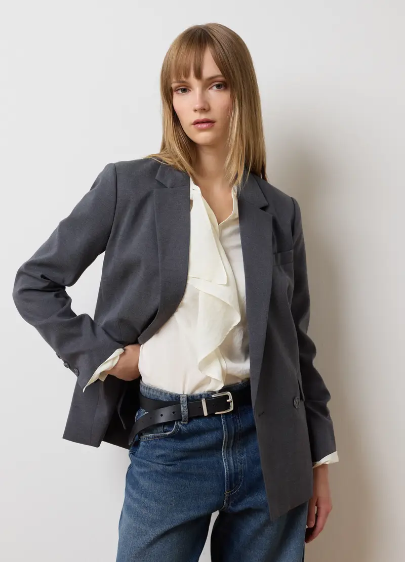 OVS Blazer Donna Grigio 2616046 miniatura 2