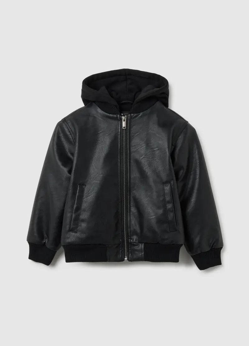 OVS, Bomber Da Bambino Nero Regular Fit, Nero, Taglia: 4-5