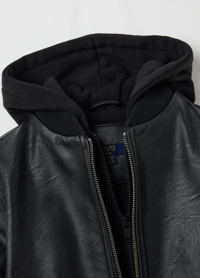 OVS, Bomber Da Bambino Nero Regular Fit, Nero, Taglia: 4-5 miniatura 2