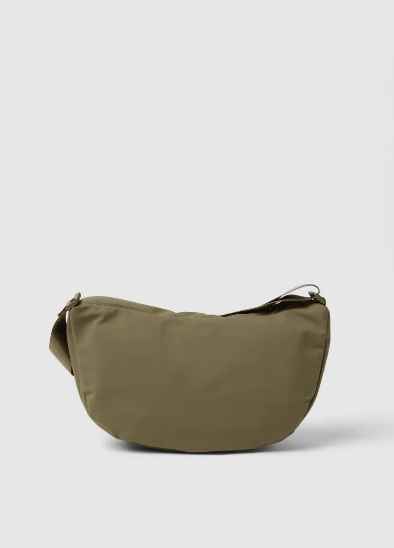 Borsa A Tracolla Verde Con Zip, Donna, Verde miniatura 2