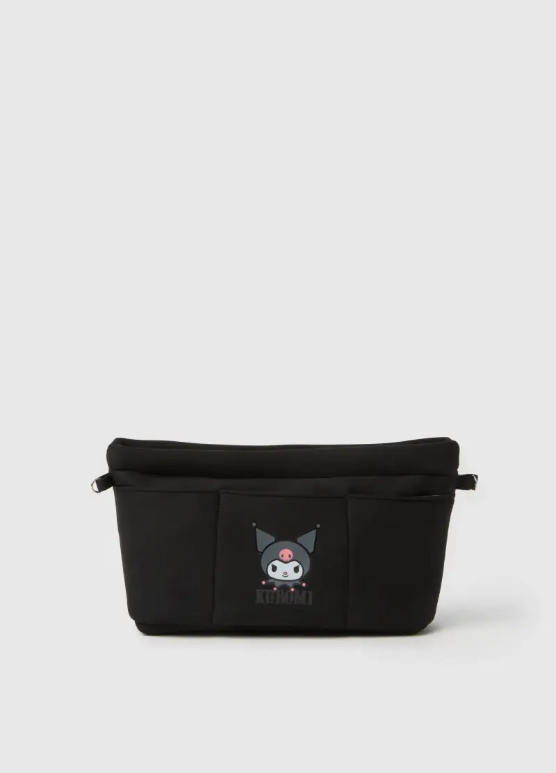 Borsa Da Bambina Nera Con Grafica Kuromi, Unisex, Nero