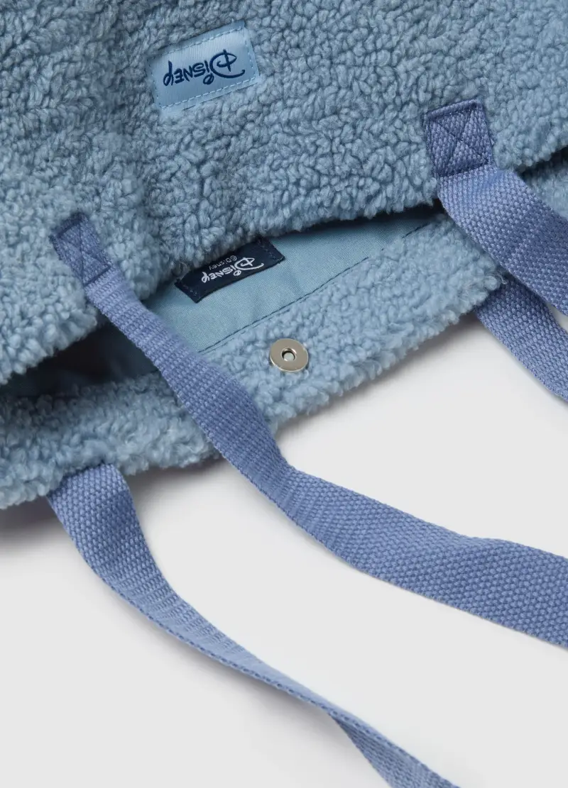 Borsa In Pile Blu Con Stampa Disney, Donna, Blu miniatura 3