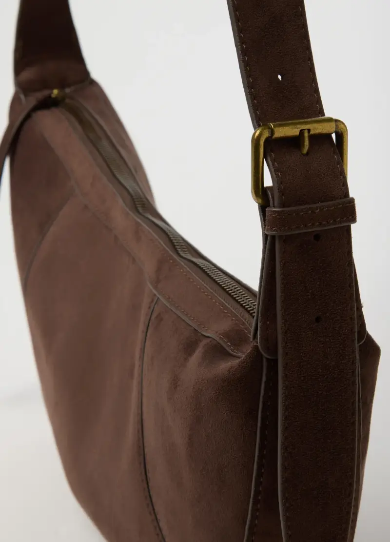 Borsa Marrone Con Tracolla Regolabile, Donna, Marrone miniatura 3