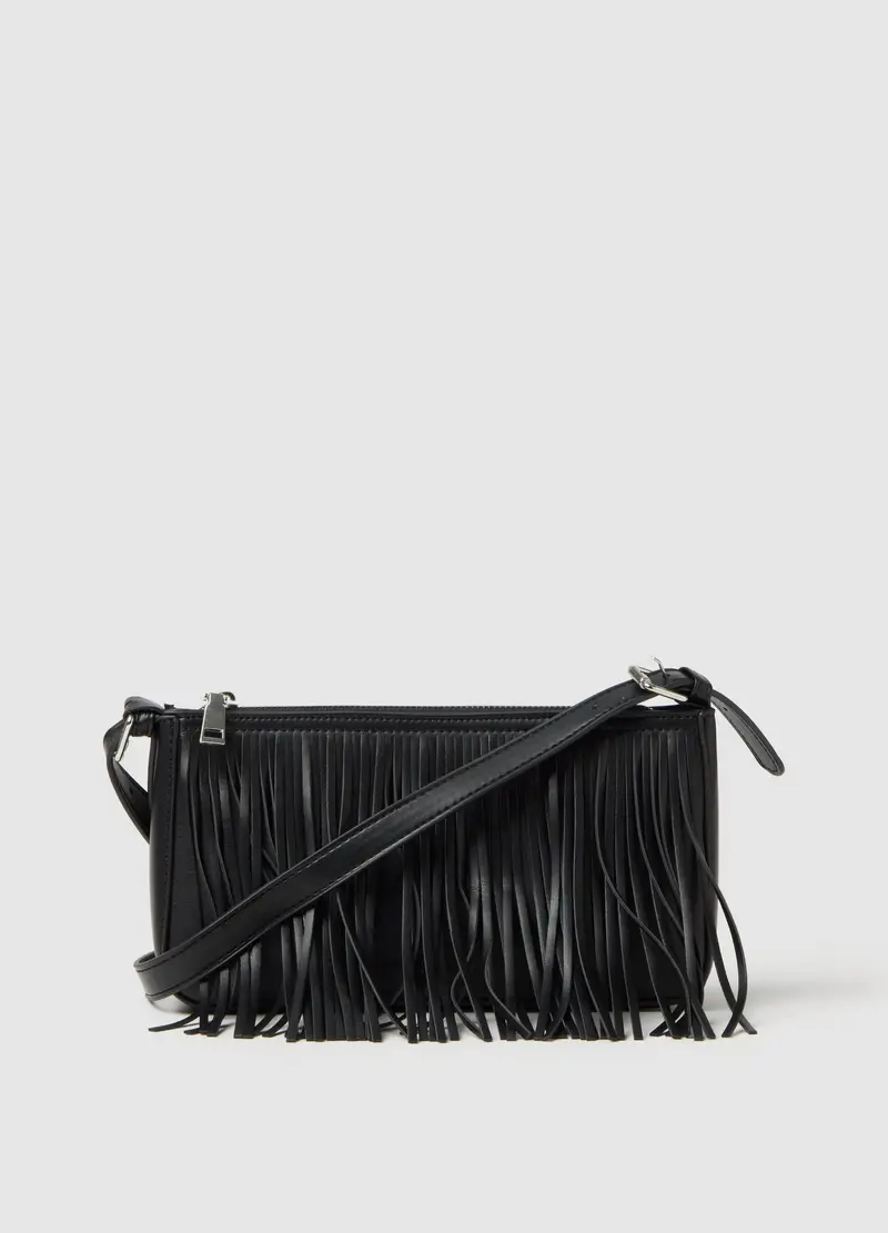 OVS , Borsa Nera Con Frange, Donna, Nero, Taglia: ONE SIZE
