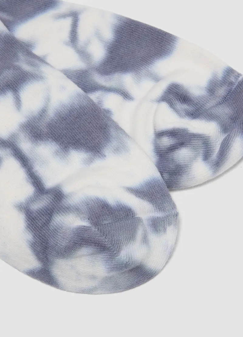 Calze Sportive In Cotone Elasticizzato Multicolor Effetto Tie-dye, Uomo, Multicolor miniatura 2