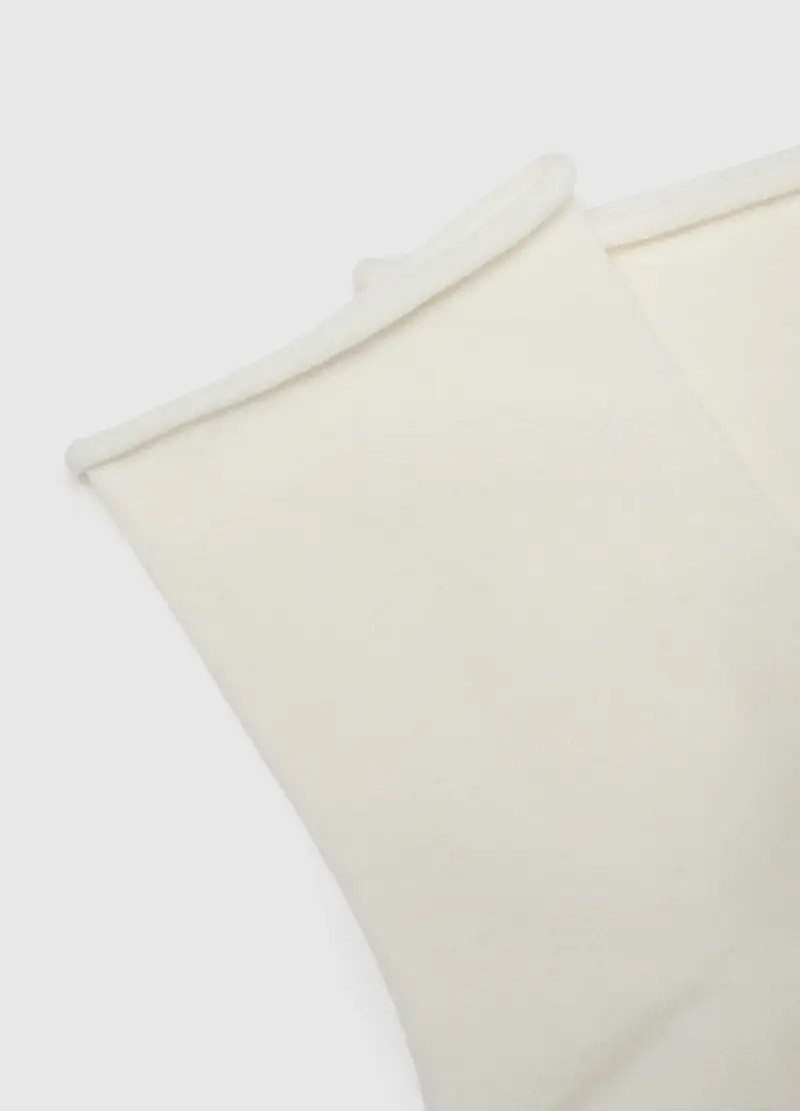 Calzini Bianchi Corti Elasticizzati, Donna, Bianco miniatura 3