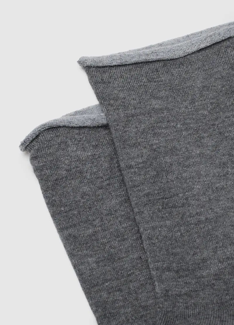 Calzini Grigi Corti Elasticizzati, Donna, Grigio miniatura 2