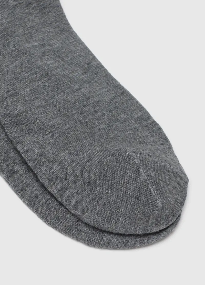 Calzini Grigi Corti Elasticizzati, Donna, Grigio miniatura 3