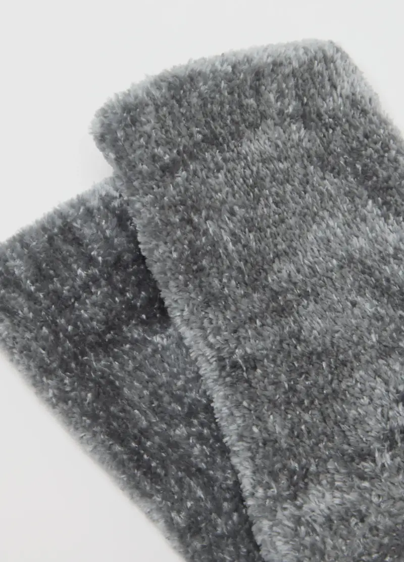 Calzini Grigi Morbidi In Tessuto Elasticizzato, Donna, Grigio miniatura 2