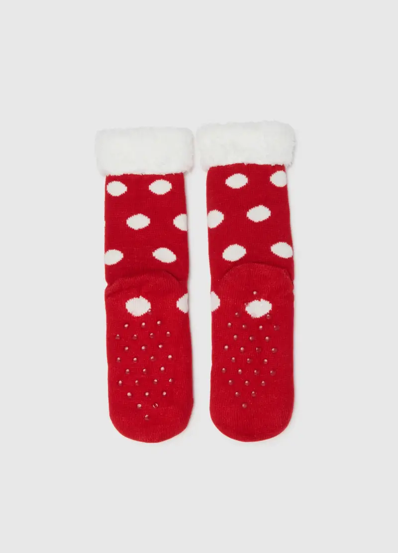 Calzini Natalizi Multicolor A Pois, Donna, Multicolor miniatura 2