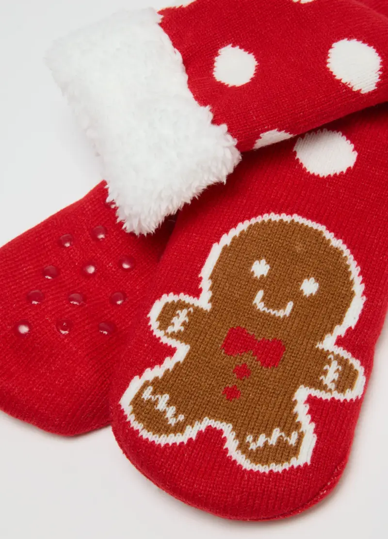 Calzini Natalizi Multicolor A Pois, Donna, Multicolor miniatura 3