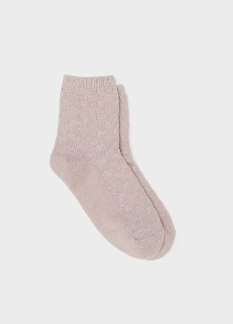 Calzini Rosa In Tessuto Elasticizzato, Donna, Rosa