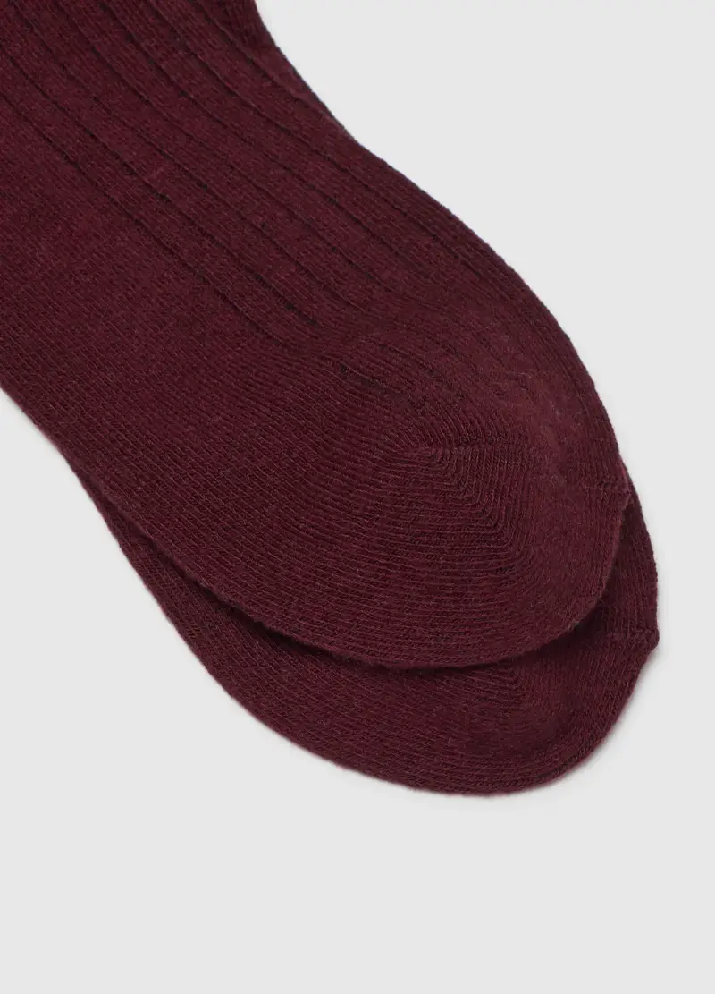 Calzini Rossi Lunghi Elasticizzati, Donna, Rosso miniatura 2