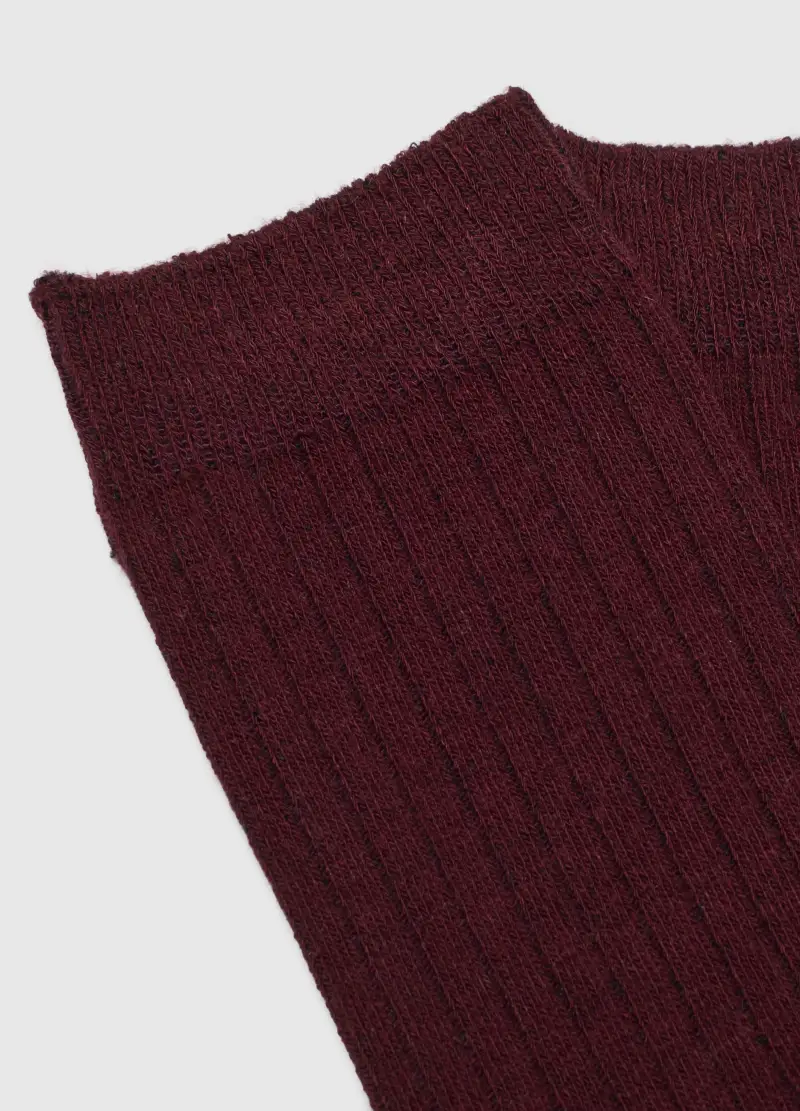 Calzini Rossi Lunghi Elasticizzati, Donna, Rosso miniatura 3