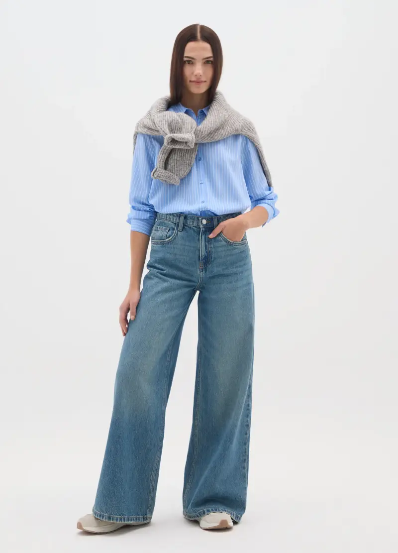 Camicetta A Righe Multicolor Regular Fit, Donna, Multicolor