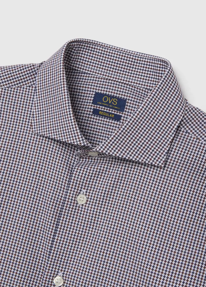 Camicia A Quadri Multicolor In Puro Cotone Regular Fit, Uomo, Multicolor miniatura 2