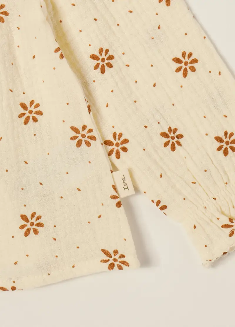 OVS, Camicia Beige A Maniche Lunghe Con Colletto Decorativo, Neonata, Beige, Taglia: 6 miniatura 2