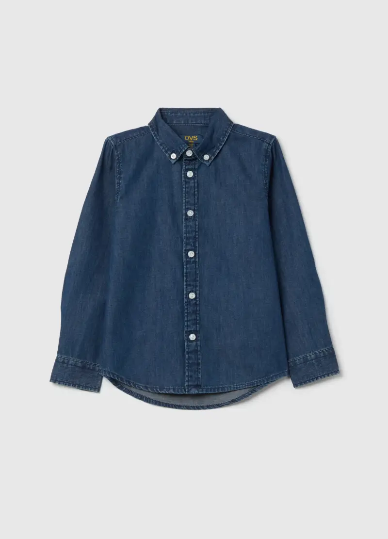 Ovs Camicia Button-down Bambino in Denim