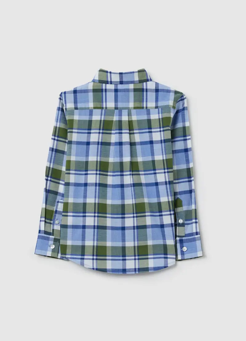 , Camicia Button-down In Fantasia Check, Bambino, Multicolor miniatura 2